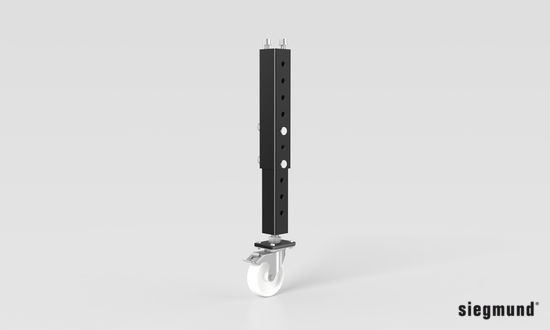 Extreme Fuß höhenverstellbar mit Lenkrolle und Feststellbremse 